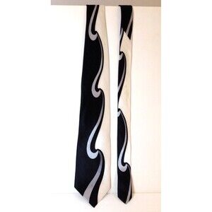 Vintage Georgio Bissoni Designer Neck Tie 62" Silk Handmade